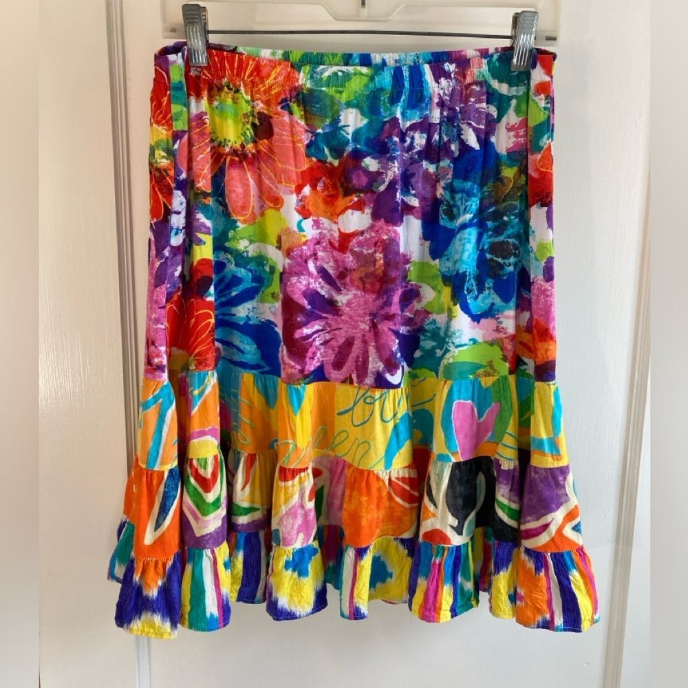 Jams World XL Hattie Skirt in Hawaiian Calypso Print - Picture 3 of 7